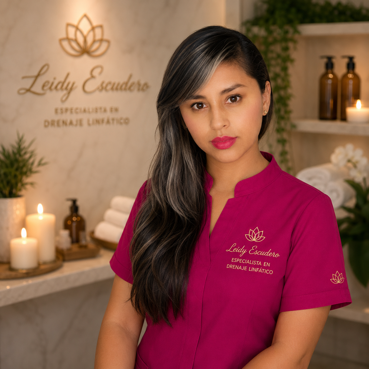 Leidy Escudero, especialista en masoterapia y bienestar corporal